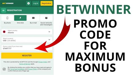 betwinner registration promo code